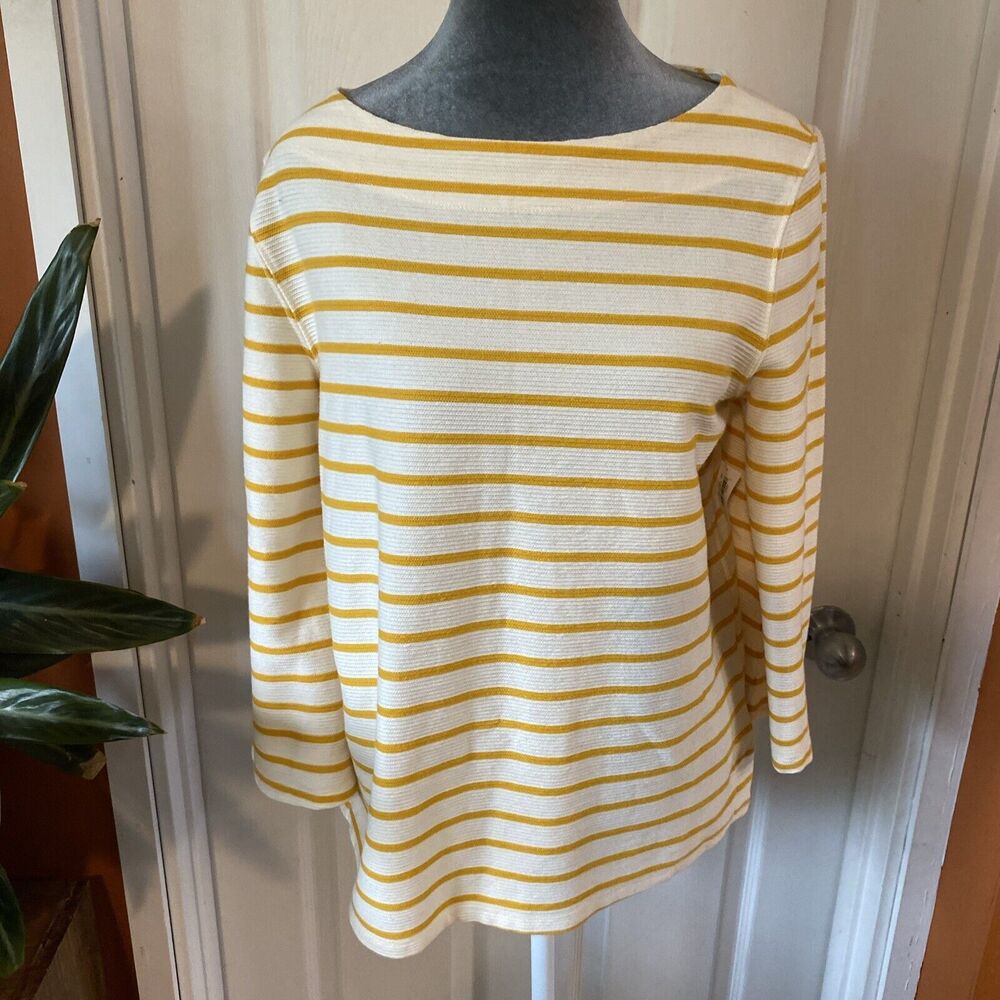Old Navy Sweater Women’s Size M Medium Striped Round Neck NWT 3/4 Sleeve